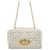 Dior Borsa a Spalla Caro in Shearling Medium Argento
