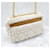 Dior Borsa a Spalla Caro in Shearling Medium Argento - vista 4