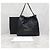 Chanel Borsa a Spalla Medium Stitch Nera con Hardware Oro Nero - vista 9