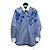 Gucci Blusa de popelina de algodón con estampado floral azul cielo