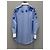 Gucci Blusa de popelina de algodón con estampado floral azul cielo - vista 5