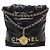 Chanel Mini borsa hobo nera e oro Nero