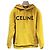 Céline Alpaca Hoodie mit Glitter-Logo Gelb