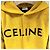 Céline Alpaca Hoodie mit Glitter-Logo Gelb - Ansicht 4