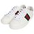 Gucci Ledersneaker Silber