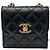 Chanel Mini borsa a catena Trendy CC in agnello nero e oro