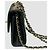 Chanel Mini borsa a catena Trendy CC in agnello nero e oro - vista 4