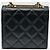 Chanel Mini borsa a catena Trendy CC in agnello nero e oro - vista 8