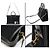 Saint Laurent Borsa Duffel e Borsa a Spalla in Scamosciato Nero con Monogramma All Over Medium - vista 6