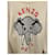 Kenzo Elephant Pixel Strickpullover Weiß  - Ansicht 3