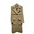 Burberry Langer Trenchcoat aus Kaschmir in Camel mit Gürtel Braun