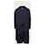 Thom Browne Giacca a vento lunga classica blu navy e oro - vista 4