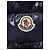 Moncler Pull Cluny acolchoado de pele de guaxinim brilhante azul marinho - vista 3