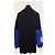 Balenciaga Giacca in maglia con zip e logo nero e blu - vista 5