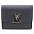 Louis Vuitton Capucines XS Wallet aus schwarzem Taurillon-Leder