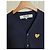 Comme Des Garcons Marineblauer Cardigan für Herren mit Gold-Patch - Ansicht 2