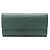 Chanel Cartera Larga Flap con Logo CC Timeless en Caviar Verde