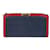 Burberry Long portefeuille Allington en cuir bleu marine  - vue 1