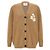 Isabel Marant NORTON Logo Cardigan Camel Orange
