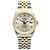 Rolex Datejust Silver Dial Men's Combination Watch Aftersetting Diamond Silvery