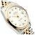 Rolex Datejust Silver Dial Men's Combination Watch Aftersetting Diamond Silvery - view 11