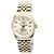 Rolex Datejust Silver Dial Men's Combination Watch Aftersetting Diamond Silvery - view 8