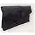 Saint Laurent Pochette a bustina Cassandra in nylon nero Large - vista 3