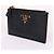 Prada Tarjetero Saffiano negro con cremallera - vista 3