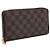 Louis Vuitton Cartera Larga Zippy de Lona Negro - vista 4