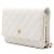 Wallet On Chain Chanel Borsa a tracolla e borsa a spalla con catena CC dorata Bianco - vista 2