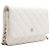 Wallet On Chain Chanel Borsa a tracolla e borsa a spalla con catena CC dorata Bianco - vista 3