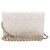Wallet On Chain Chanel Borsa a tracolla e borsa a spalla con catena CC dorata Bianco - vista 4