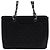 Chanel Borsa a Spalla Grand Shopping Caviar Black Silver Chain Nero - vista 4