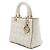 Dior Lady Medium Tote Bag und Schultertasche Weiß - Ansicht 2