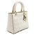 Dior Lady Medium Tote Bag und Schultertasche Weiß - Ansicht 3