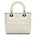 Dior Lady Medium Tote Bag und Schultertasche Weiß - Ansicht 4