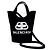 Balenciaga Borsa Tote e Borsa a Spalla a Tracolla Canvas Wave XS Nero