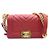 Chanel Borsa a tracolla e crossbody Red Chevron Boy piccola con catena dorata Rosso - vista 2