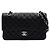 Chanel Borsa a tracolla Black Classic Caviar Medium con catena argentata Nero - vista 2