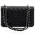 Chanel Borsa a tracolla Black Classic Caviar Medium con catena argentata Nero - vista 5