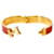 Hermès Bracciale Pink Click Clack Gold Rosa - vista 5