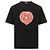 Kenzo Bokeh Heart Baumwoll-T-Shirt Schwarz