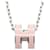 Hermès Collier Mini Popashu Rose Argenté Draje  - vue 3