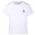 Moncler Damen T-Shirt aus Baumwolle mit Logo Weiß Silber