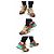 Valentino Rockstud Leopard Suede Running CMQ Multicolore - vista 2