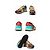 Valentino Rockstud Leopard Suede Running CMQ Multicolore - vista 4