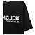 Moncler T-Shirt mit gespiegeltem Logo Schwarz Mehrfarben - Ansicht 8