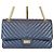 Chanel Serie Vintage Large Chevron Navy Blu