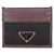 Prada Re-Nylon Leather Card Holder Black