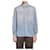 Prada Camicia in gabardine Blu  - vista 4
